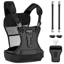 FOMITO Multi Camera Carrying Chest Harness System Vest with Side Holster for Can picture