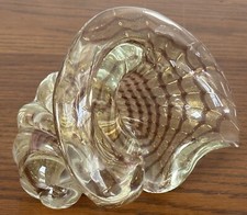 MURANO CONCH SEA SHELL VTG Barovier Toso Art Glass Italian Bowl Ercole 1950s picture