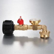 With Gauge Valve Propane Adapter for Refilling 1lb to 20lb Tanks picture