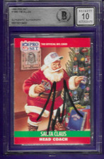 TIM ALLEN ACTOR SIGNED 1990 PRO SET SANTA CLAUS #1990 BAS BGS AUTOGRAPH 10 AUTO picture