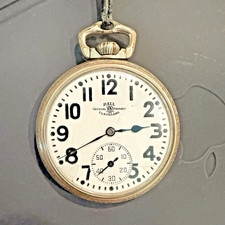 VTG Ball Hamilton 999 Railroad Pocket Watch RUNS 21J 16s Official RR 10K G.F. picture