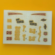 Vintage Aurora 1752-113 Slot Car Model Decal Sheet ACZ-2822 Hot Pepper Wagon picture