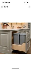 Rev-A-Shelf Dual Pullout Trash Cans 50 qt. with Soft-close Slides,4WCSC-2150DM-2 picture
