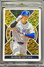 Shohei Ohtani  GOLD SHIMMER FOIL REFRACTOR TOPPS DODGERS picture