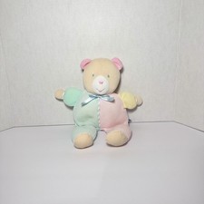 Vtg 1980s Eden Pastel Thermal Waffle Weave Teddy Bear 11