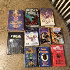 Terry Pratchett Discworld Collection Lot of 10 Books 13 Novels Omnibus, Strata + picture