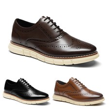 Bruno Marc Men's Crossflex Dress Sneakers Casual Oxford Formal Shoes Comfortable picture