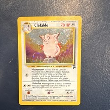 Wizards Pokemon TCG Clefable Base Set 2 5/130 Holo Rare EN 1999 70 HP picture
