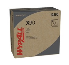 WypAll 12890 Power Clean X90 Ultra Heavy Duty Cloths Wipes Pop-Up Box Blue picture