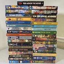 Piers Anthony Fantasy Sci-Fi Book Lot 36 PB Xanth MAGIC Adventure Fiction picture