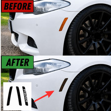 FOR 2011-2016 BMW 5 SERIES F10 M5 2011-2016 FRONT SIDE MARKER SMOKE TINT VINYL picture