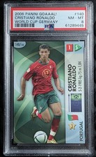 2006 Panini World Cup Germany Cristiano Ronaldo #140 PSA 8 NM-MT picture