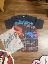 Godspeed Men's Black Graphic Print Crew Neck Short Sleeve T-Shirt Size L picture