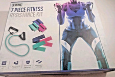 EDX 7 Piece Toning Set Resistance Set Heavy, Circular Ankle & Heavy Bands Bx3 picture