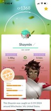 Rare SHINY SHAYMIN LAND Pokémon - 100% Authentic - Custom OT - Go to Home picture