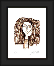 Picasso, Portrait of Francoise, Numbered, LIthograph picture