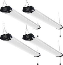4 Pack 4FT Linkable LED Shop Light for Garage 13000lm 120W Utility Light - Black picture