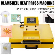 15 x 15 Digital Clamshell Heat Press Transfer T-Shirt Sublimation Press Machine picture