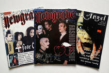 Vintage Goth Magazine Lot 3x - Newgrave 4 & 5, Dark Angel 19 - Deathrock Gothic picture