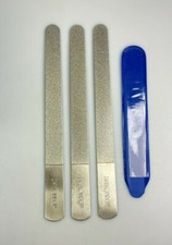 3PK Diamond Deb Manicure Nail File Crystal Surface AUTHENTIC-8'' picture