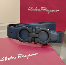 Salvatore Ferragamo Gancini Men's Reversible Leather Belt picture