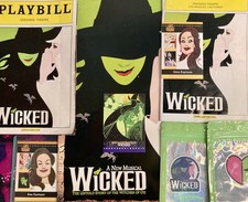 WICKED Lot Vintage Program Playbills Lights Of BROADWAY cards, Film Stickers picture