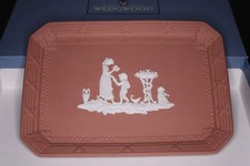 Wedgwood Cream Color on Terra Cotta Jasperware Oblong Templeton Tray & Box picture