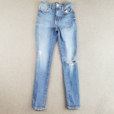 BDG Jeans Womens Size 27 Medium Wash Twig High Rise Distressed Vintage 98%Cotton picture