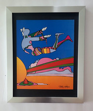 Peter Max  Vintage Print Signed Collector Piece Framed picture