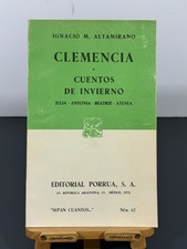 Clemencia & Cuentos de Invierno by Ignacio M. Altamirano 1972 Porrua Paperback picture