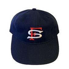 Ebbets Field Flannels hat cap Seals 7 1/8 100% wool USA VTG Authentic baseball picture