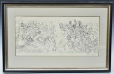 Jacques Villon lithograph, Mount Olympus, 1953, pencil signed picture