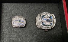 Seattle Seahawks NFL Football Championship Memorabilia Set W Box picture
