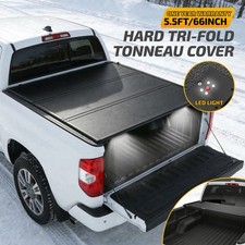 5.5FT Truck Bed Tonneau Cover For 2014-2026 Toyota Tundra Hard Tri-Fold Secure picture