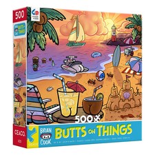 Butts on Things - Brian Cook - Ceaco- TROPICAL 500 Piece Jigsaw Puzzle picture