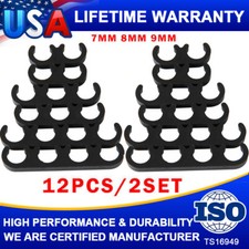 12pcs Spark Plug Holders 7-8-9mm Ignition Lead Wire Separators Dividers Clip-in picture