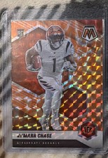 2021 Panini Mosaic - Rookies Ja'Marr Chase #307 Mosaic Reactive Orange Prizm RC picture