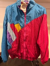 Rock Creek Casuals Vintage Colorblock Windbreaker Size L 90s Full Zip picture