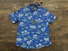 NWT Reyn Spooner SEATTLE SEAHAWKS THROWBACK BUTTON FRONT Hawaiian Shirt SZ L picture