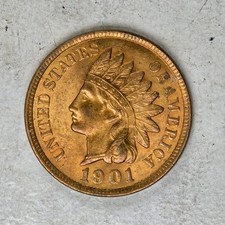 1901 Indian Head Cent - RED BROWN - Choice Uncirculated -  picture