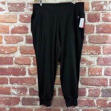 Lane Bryant LIVI Jogger Pants Womens 18/20 Plain Black Athletic Casual SOFT LINE picture