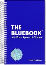The Bluebook Uniform System of Citation 21st Edition Spiral ship USA Stock picture