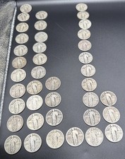 Standing Liberty Quarter Roll 1925-1930 90% Silver Lot of 40 Coins Full Roll picture