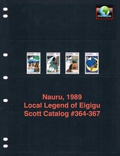 $23.25 Scott Value  - 1989 NAURU Legend Pacific scarcer issue MNH NH UMM picture