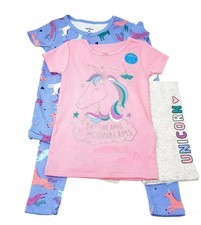 Carter's Girls 4-Piece 100% Snug Fit Cotton PJs Pajama Set picture