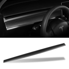 Dashboard Cover Trim Real Carbon Fiber for After 2023.5 Tesla Model 3&Y Dashb... picture