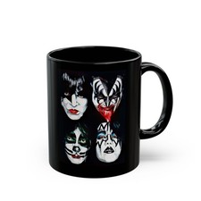 Kiss Band | Black Ceramic Coffee Cup picture