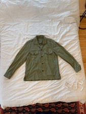 Mr. P. Men's Olive Green Cotton Twill Overshirt Field Jacket — Size M picture