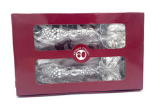 Vtg Arthur Court Magnolia or Grapevine Salad Serving Set Fork & Spoon New in Box picture