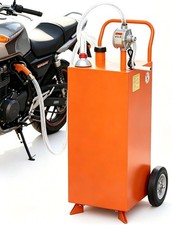 35 Gallon Portable Fuel Caddy with Manual Transfer Pump for Gas & Fuel Injector picture